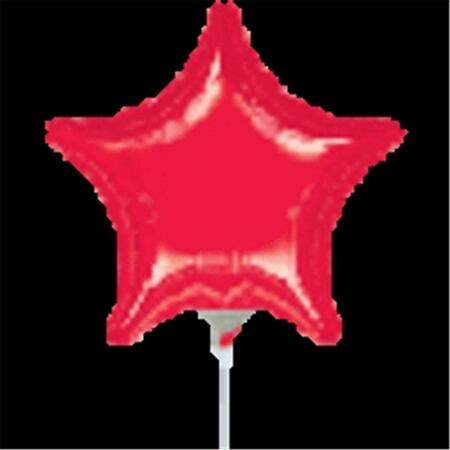 ANAGRAM 4 in. Red Star Flat Foil Balloon 41103